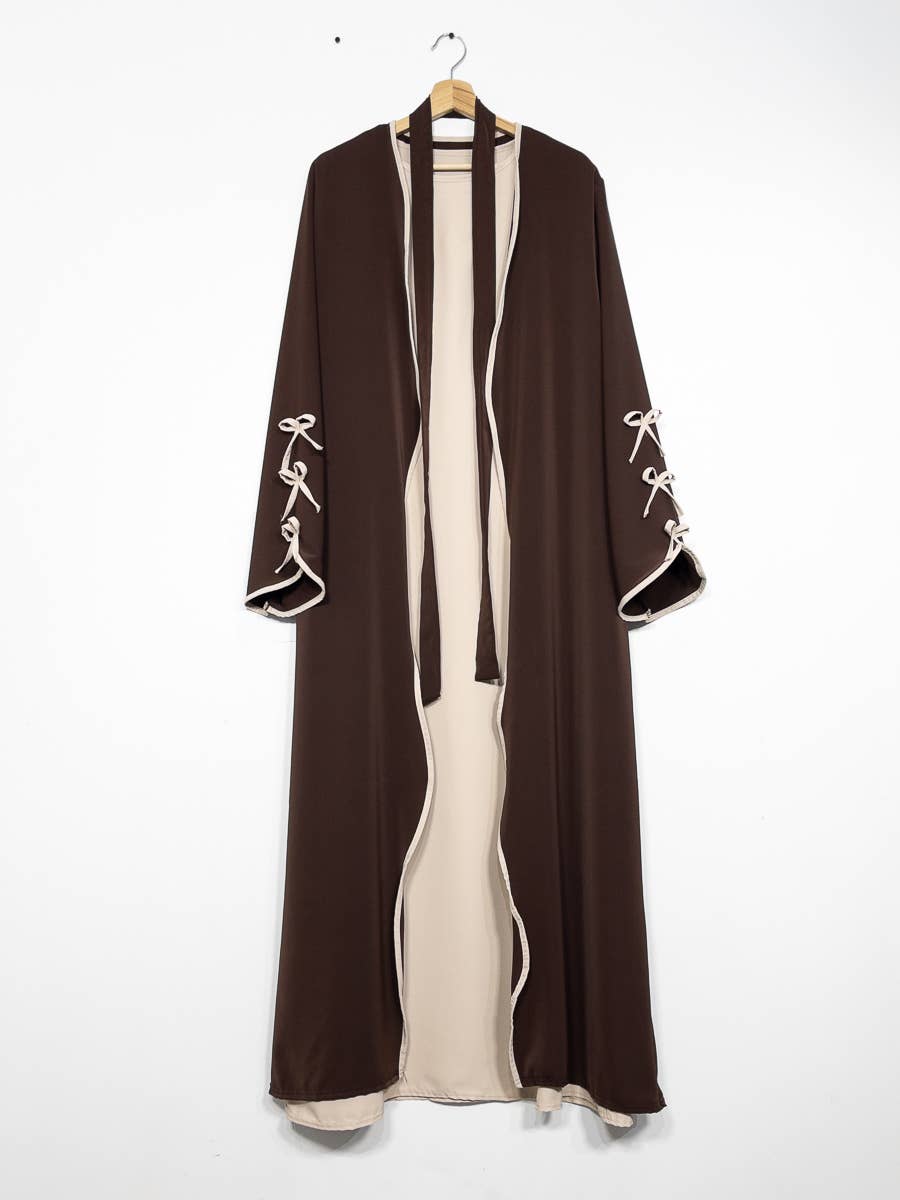 The Nourhan Bow Abaya Set (2-piece)