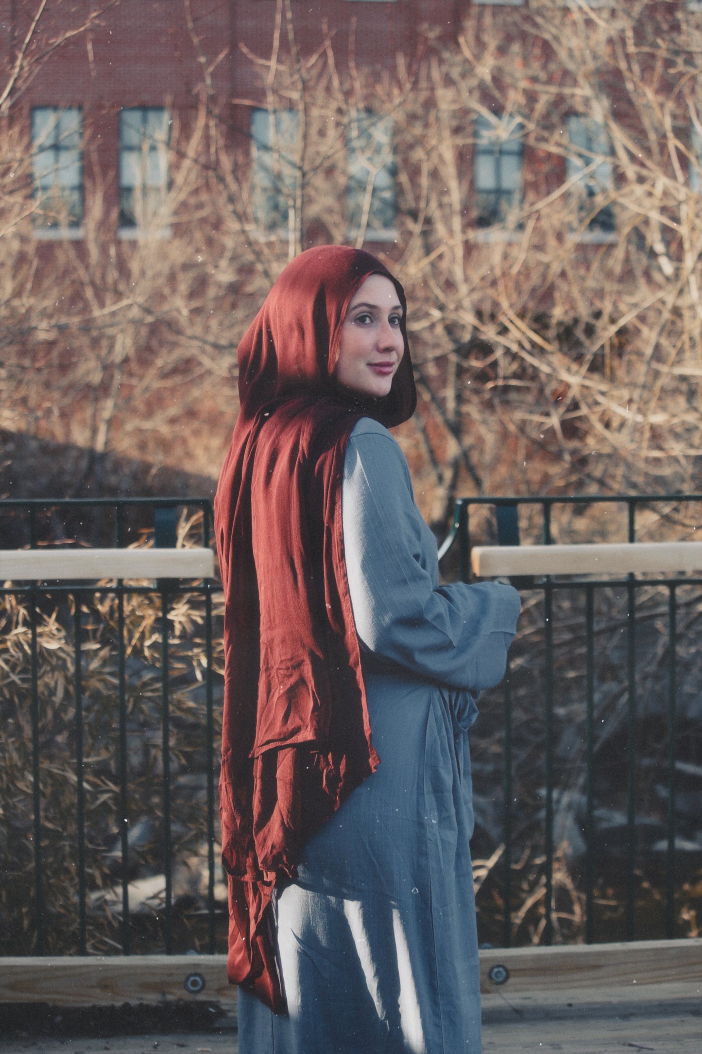 Iffah Linen Wrap Dress