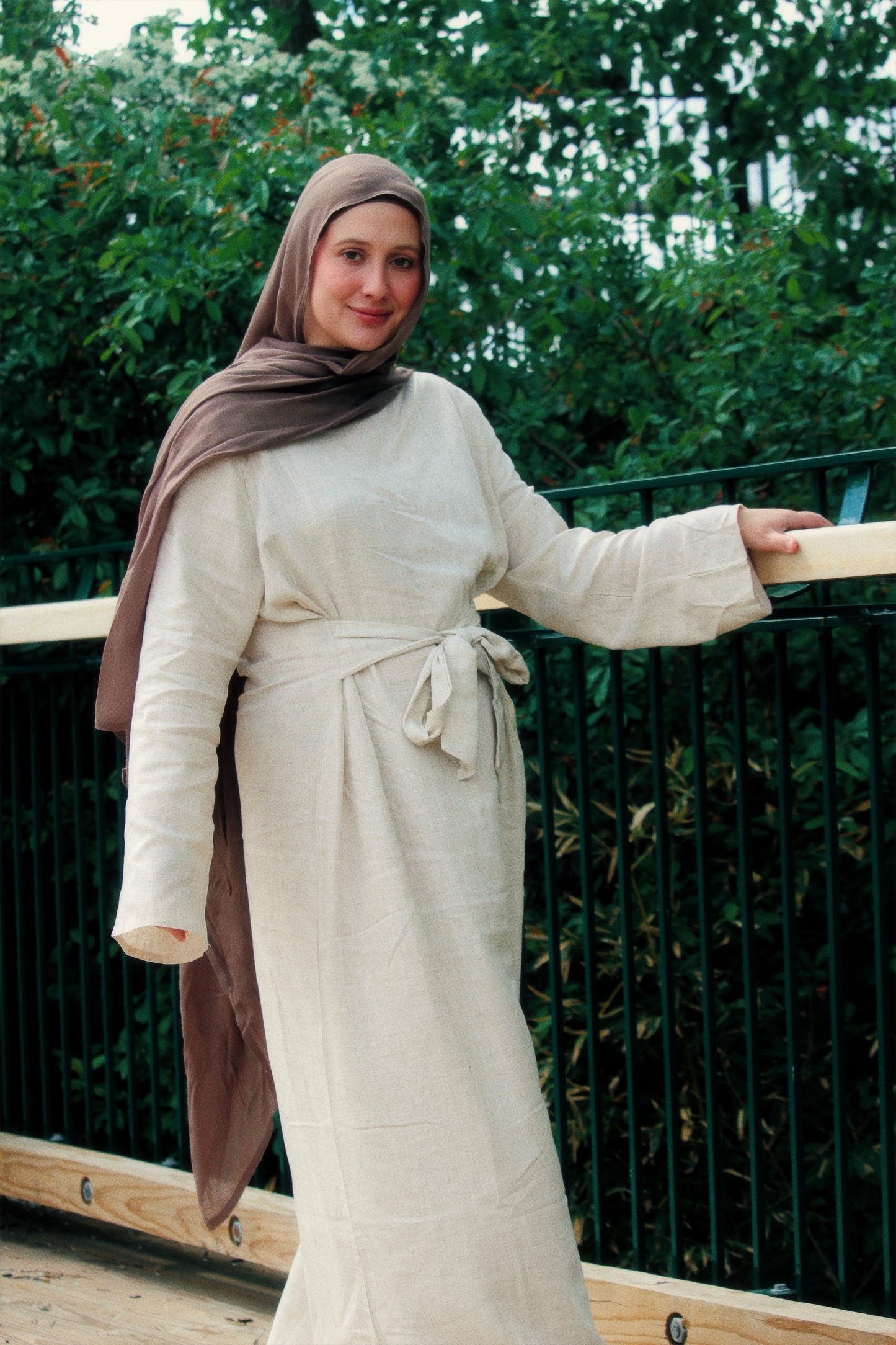 Iffah Linen Wrap Dress